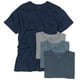 Fruit of the Loom Men's Crew Neck T-Shirt (Pack of 4), Assorted Blues and Grays, Medium – image 1 sur 1