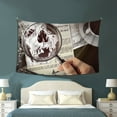 thumbnail image 3 of Detective Magnifying Glass Fantasy Wall Decor Tapestry , Room Bedroom Wall Hangings Tapestry Investigation Searching,60" X 40", 3 of 9