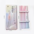 thumbnail image 1 of PENGXIANG Straight Bend Glass Straws Set Lightweight Smooth Edge Straws for Tea Coffee Shop Dorm Homes, 1 of 4
