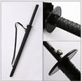 thumbnail image 4 of 38" Inch tall Black Samurai Ninja Umbrella Katana Samurai Swords Handle Windproof Semi-automatic Umbrella B11781, 4 of 8