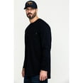 thumbnail image 3 of Hawx Work Gear Men's Fr Pocket Henley Long Sleeve Work Shirt - GRY Medium, 3 of 6
