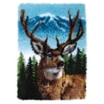 thumbnail image 4 of (2 pack) WonderArt® 20" x 30" Latch Hook Kit, Classic Deer, Acrylic Yarn Cotton Canvas, 4 of 9