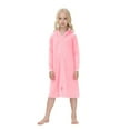 thumbnail image 6 of Toddler Girls Winter Hooded Home Dress Zippered Nightdress Comfortable Nightgown Long Home Dress Red 11-12 Years, 6 of 8