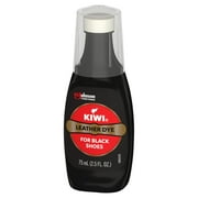 KIWI Leather Dye, Black, 2.5 oz (1 Bottle with Sponge Applicator)