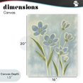 thumbnail image 4 of Stupell Industries Contemporary Blue Petals Contour Canvas Art, 16 x 20, by Kim Allen, 4 of 8