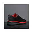 thumbnail image 4 of Harsuny Mens Running Lightweight Casual Sneaker Non-Slip Knit Sneakers Hiking Comfortable Shoes Black Red 6.5, 4 of 9