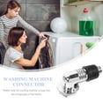thumbnail image 5 of WEAVILUX Washing Machine Connector Silver ABS Home Drain Adapter Fully Sealed Design, 5 of 6