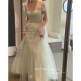 thumbnail image 3 of OLOEY Fairy Tulle A-Line Korean Wedding Dresses Photo shoot Puff Short Sleeves Prom Dresses Floor Length Bridal Party Dresses, 3 of 5