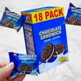 thumbnail image 6 of Sobisk Chocolate Sandwich Creme Cookies w/CUSTOM TRADEMARK STORAGE BAG 18 Pack Delicious Chocolate Cookies Filling Snacks School Lunch Pantry Milky Snack Party Treats Desserts, 6 of 8