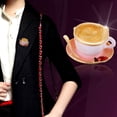 thumbnail image 3 of 2xVintage Lady Cappuccino  Broche Pin Bufanda Clip Corsage Sunnimix Broche de esmalte vintage, 3 of 8