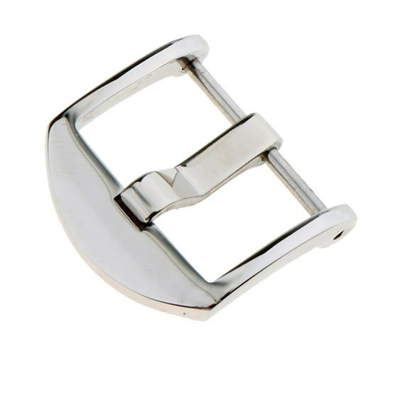 TISHITA 20mm 22mm Polished Stainless Steel Buckle for Leather Watch Band Strap Pin Clasp