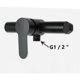 thumbnail image 2 of Grifo de ducha para baño, grifo de ducha de acero inoxidable negro para bañera, cabezal de ducha montado en la pared, 2 of 5