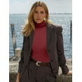thumbnail image 4 of Ekouaer Women's 3 Pack Turtleneck Long Sleeve Shirts Slim Fit Thermal Underwear Tops Lightweight Pullover Tees, 4 of 6