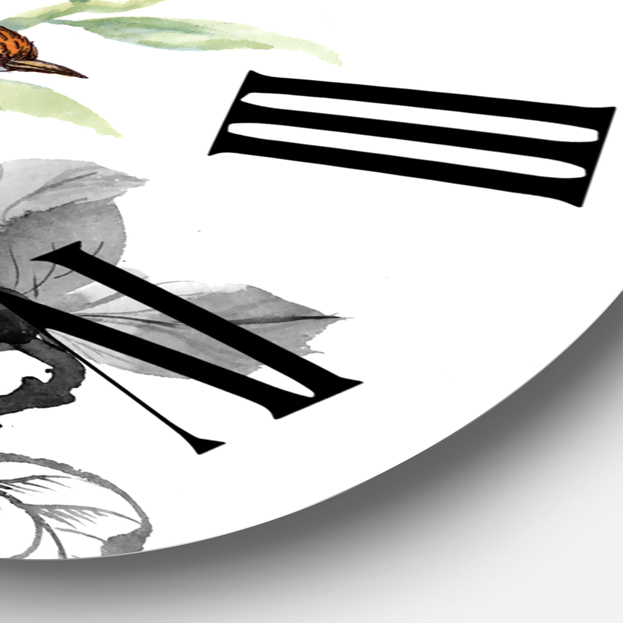 Designart 1 in Quartz Traditional Wall Clock