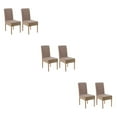 thumbnail image 4 of maskred 2pcs/set Soft And Skin-friendly Chair Covers - Elastic Belt For Dining Room Wedding Case No Shedding Khaki 2 pcs 3Set, 4 of 6