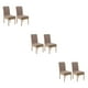 thumbnail image 4 of Fundas elásticas para sillas de comedor Billuyoard 2 piezas Caqui, 4 of 6