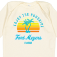 thumbnail image 4 of Inktastic Summer Enjoy the Sunshine Fort Meyers Florida in Blue Boys or Girls Long Sleeve Baby Bodysuit, 4 of 5