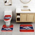 thumbnail image 2 of Juego de alfombras de baño de 3 piezas del equipo Broncos Alfombra antideslizante para baño de 31,5 x 20 pulgadas, 2 of 7