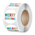 thumbnail image 1 of Moyic Decoración Etiqueta Adhesiva Tema de Navidad Feliz Navidad Caja de regalo Etiqueta Papel Kraft Feliz Navidad Eslogan Etiqueta decorativa Rollo Kits de decoración para fiestas Moyic HA019826-00, 1 of 1