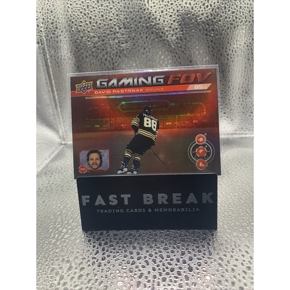 2024 Upper Deck Gaming FOV David Pastrnak FOV-4 Near Mint Hockey Card