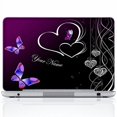 thumbnail image 2 of Meffort Inc® Personalized Laptop Notebook Skin Sticker Cover Art Decal, Customize Your Name (12 Inch, Heart Butterfly), 2 of 4