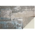 thumbnail image 3 of Feizy Azure Modern Abstract, Gray/Ivory/Blue, 1'6" x 1'6" Swatch Easy Care Stain Resistant Fade Resistant Industrial Watercolor Floor Rug for Living room Bedroom, 3 of 6