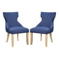 thumbnail image 5 of Gaji Wing Back Fabric Dining Chairs, Set of 2, Blue, 5 of 11