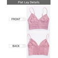 thumbnail image 5 of Made by Olivia Women's Textured Open Back Laced V-Neck Crop Top, 5 of 6