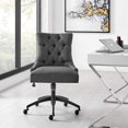 thumbnail image 1 of Modway Regent Tufted Fabric Office Chair, Black Gray, 1 of 10