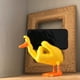 thumbnail image 5 of Figura de pato bonita de dedo medio, artesanía de resina divertida para decoración de escritorio de jardín doméstico, 5 of 8