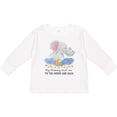 thumbnail image 3 of Inktastic My Mommy Loves me to the Moon and Back Elephant Family Boys or Girls Long Sleeve Toddler T-Shirt, 3 of 5