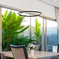thumbnail image 2 of VONN Tania 24" Adjustable Aluminum ETL Certified Integrated LED Chandelier Black, 2 of 10