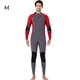 thumbnail image 2 of Tamaño ultrafino manga larga pantalones largos traje de baño de una pieza profesional impermeable espesado para nadar Snorkeling Surfing Man / Red M Eigraketly OD017133-32, 2 of 7