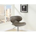 thumbnail image 2 of Regal Faux Leather Adjustable  Bar Stool - Espresso Set of 2, 2 of 9