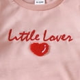 thumbnail image 5 of TOWED22 Infant Toddler Girl Fall Winter Clothes Set 2pcs Outfits Long Sleeve Soft Top and Joggers Cute Comfy(Pink,12-18 M), 5 of 6