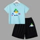 thumbnail image 3 of Conjuntos deportivos de verano para niños, camisetas de manga corta y pantalones de lucha de anime, conjuntos para niños y niñas de 3 a 13 años, 3 of 5