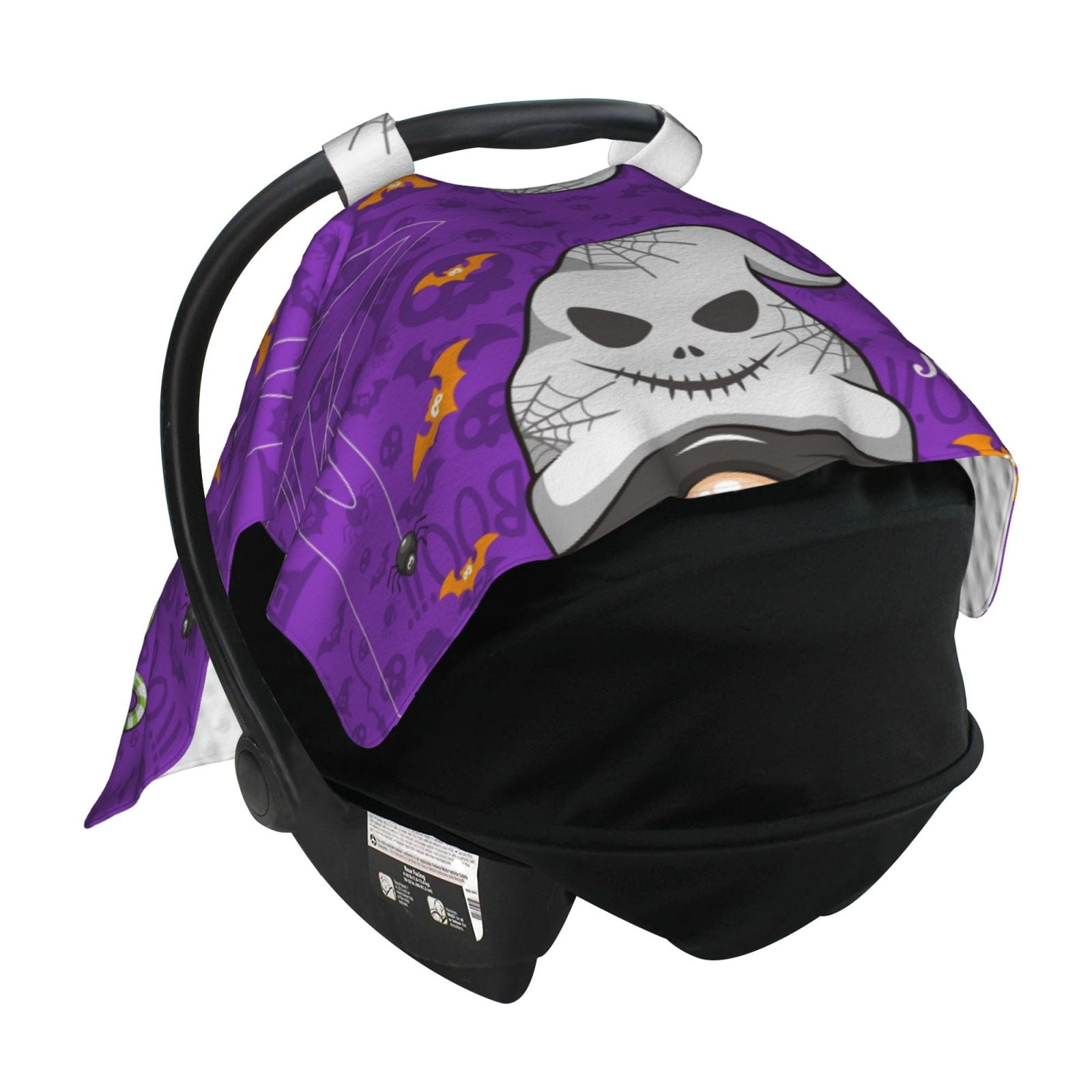 Car Seat Cover Baby - Halloween Happy Old Man F Breathable Infant Car Seat Cover for Baby Carseat, Lightweight Comfort Baby Essentials Must Haves Newborn Stuff for Girl Boy