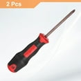 thumbnail image 3 of Uxcell 2pcs Y5 Y Tip Screwdriver 7.09" Magnetic Screwdrivers 4.02" Heat-Treated S2 Alloy Steel with Ergonomic Handle for DIY Repairing, Red Brown, 3 of 7