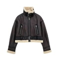 thumbnail image 5 of Chaqueta deportiva de Yoga con cuello Vertical de alta clase para mujer, abrigo ajustado de manga larga, secado rápido, para correr, con cremallera, traje de Fitness, 5 of 5