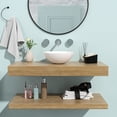 thumbnail image 3 of White Ceramic Circular 13x13 Inch Bathroom Sink | Widely Used in Indoor Spaces | Premium Ceramic with Low Absorption | Stain-Resistant and Durable, 3 of 4