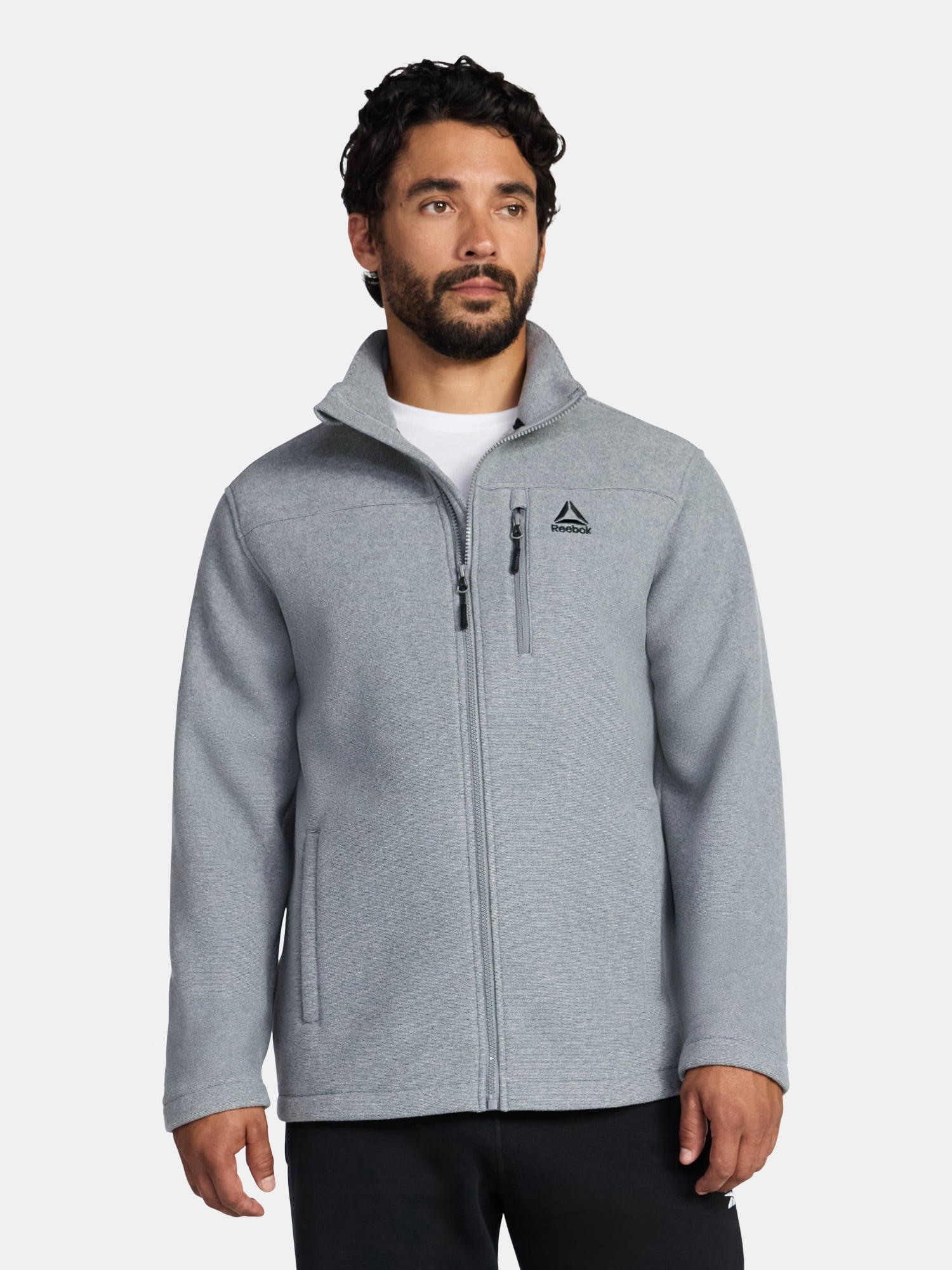Reebok Men and Big Men's Fleece Zip Jacket, Sizes S-3XL