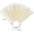 thumbnail image 2 of 50-piece Color Nail Practice Tools Scalloped Round Nail Show Palette (natural Colors), 2 of 5