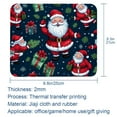 thumbnail image 5 of Santa Claus Square Desk Pad Mouse Mat Gaming Mousepad, 8.3x9.8 Inch, Non-Slip Rubber Bottom, Printed, Suitable for Office and Gaming, 5 of 6
