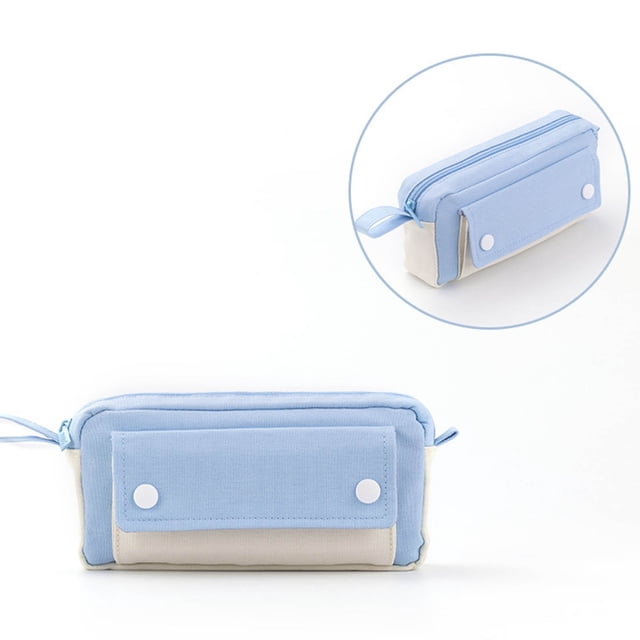 Estuche para lápices Bolígrafo de gran capacidad Estuche para lápices Bolsa duradera Diario portátil con mango de fácil agarre Marcador Bolsa de viaje Organizador de oficina escolar para adultos Wmkox8yii hjk908