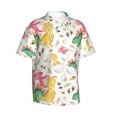thumbnail image 2 of Fotbe Cute Baby Dinosaurs Hawaiian Shirt For Men Unisex Summer Beach Casual Short Sleeve Cotton Linen Button Down Shirts-Medium, 2 of 9