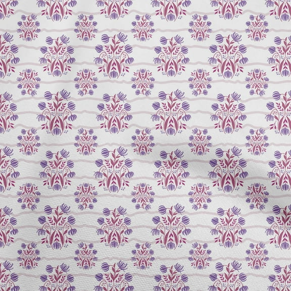 oneOone Polyester Spandex Plum Fabric Block Quilting Supplies Print Sewing Fabric By The Yard 56 Inch Wide-RC