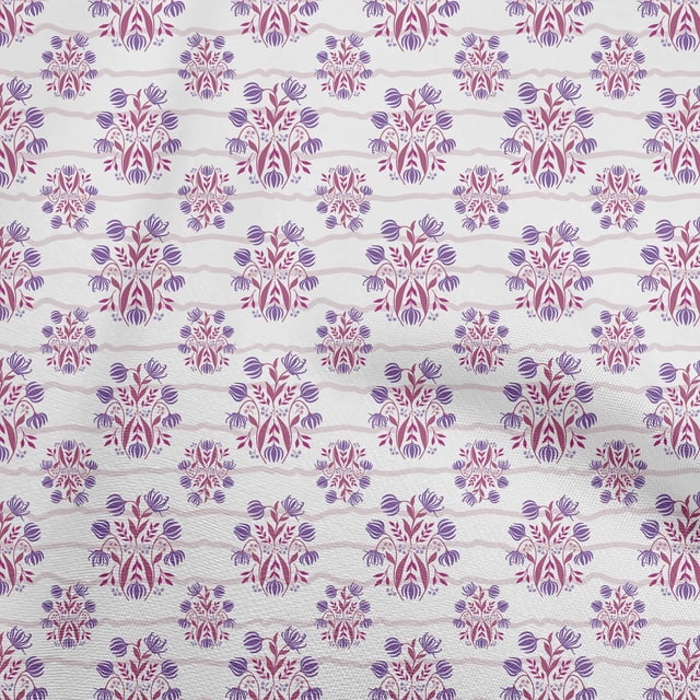 oneOone Rayon Plum Fabric Block Sewing Material Print Fabric By The Yard 56 Inch Wide-YM