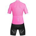 thumbnail image 2 of Zol Cycling Breathable Race Fit Jersey With Bib (Pink, XLarge), 2 of 2