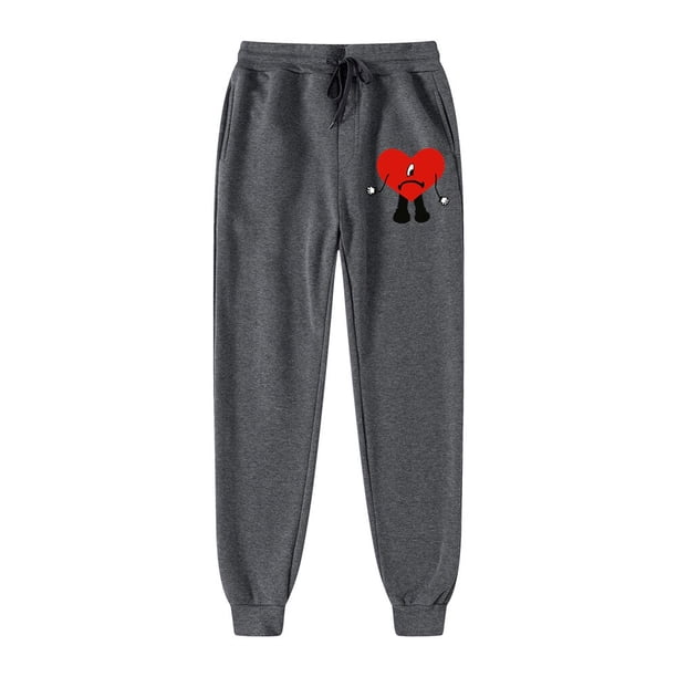 Bad Bunny-pantalones de chándal para Hombre, ropa de calle para correr, gimnasio, novedad de 2022