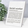 thumbnail image 2 of Thank You Gifts for Social Workers, Appreciation Gifts - Inspirational Definition of Social Workers Wall Art - Perfect Gifts for Retirement & Thanksgiving Women Men Coworker, 2 of 6